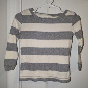 🐲3 FOR $9🦄 Burt's Bees Baby Long Sleeve Striped Unisex Boys Top Tee Shirt 2